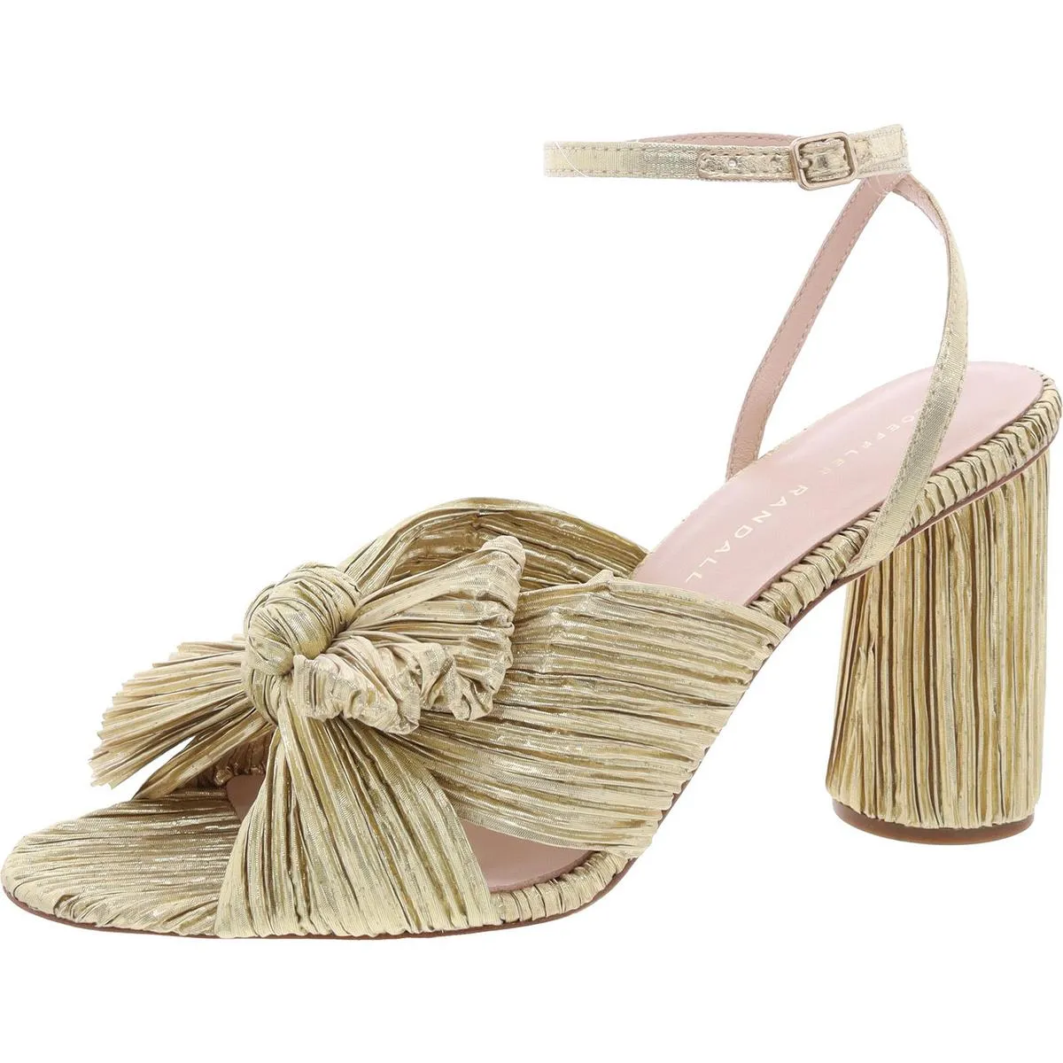 Womens Ankle Strap Padded Insole Heels