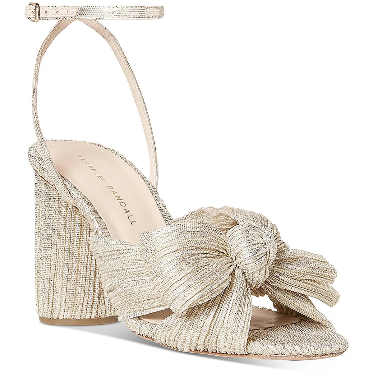 Womens Ankle Strap Padded Insole Heels
