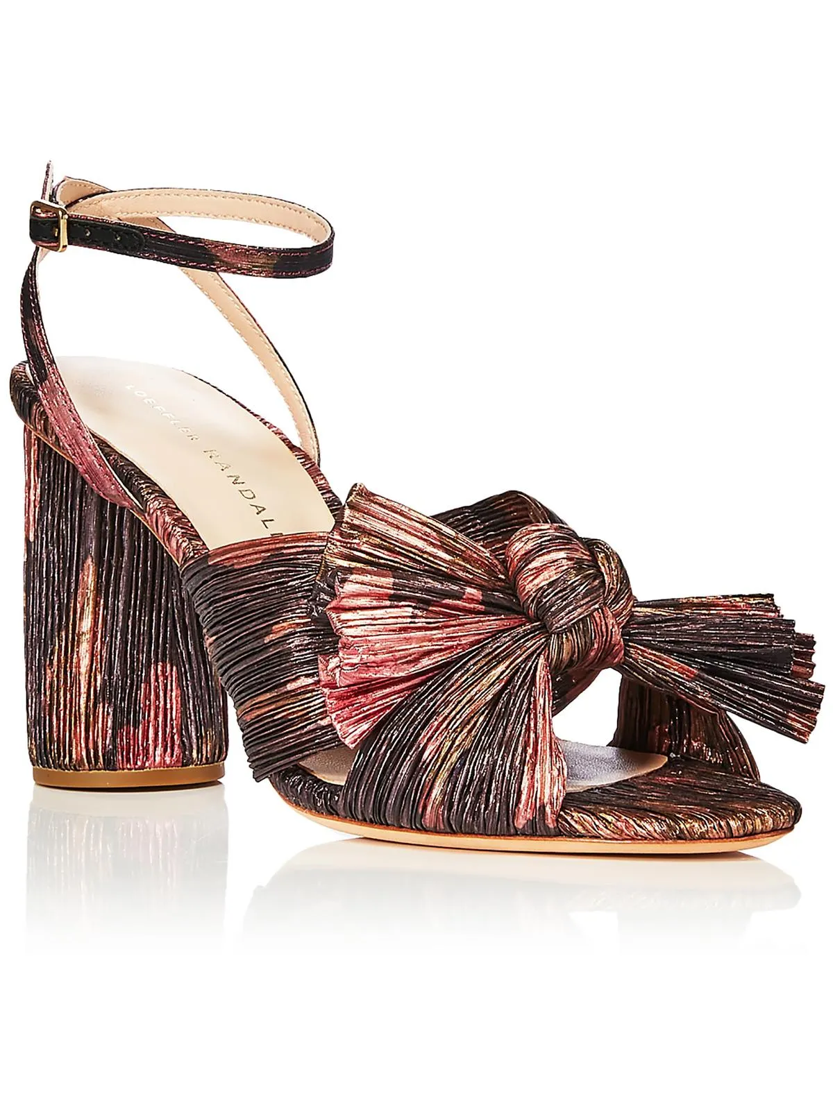 Womens Ankle Strap Padded Insole Heels