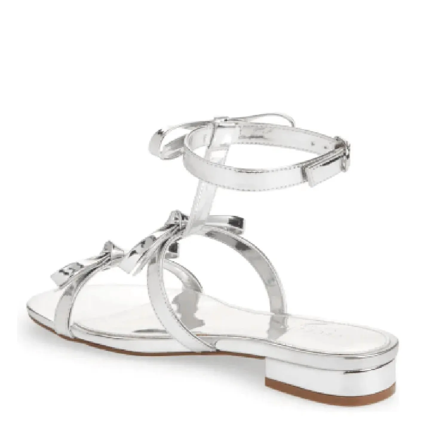 Women's Anna Strappy Sandal In Silver Metallic