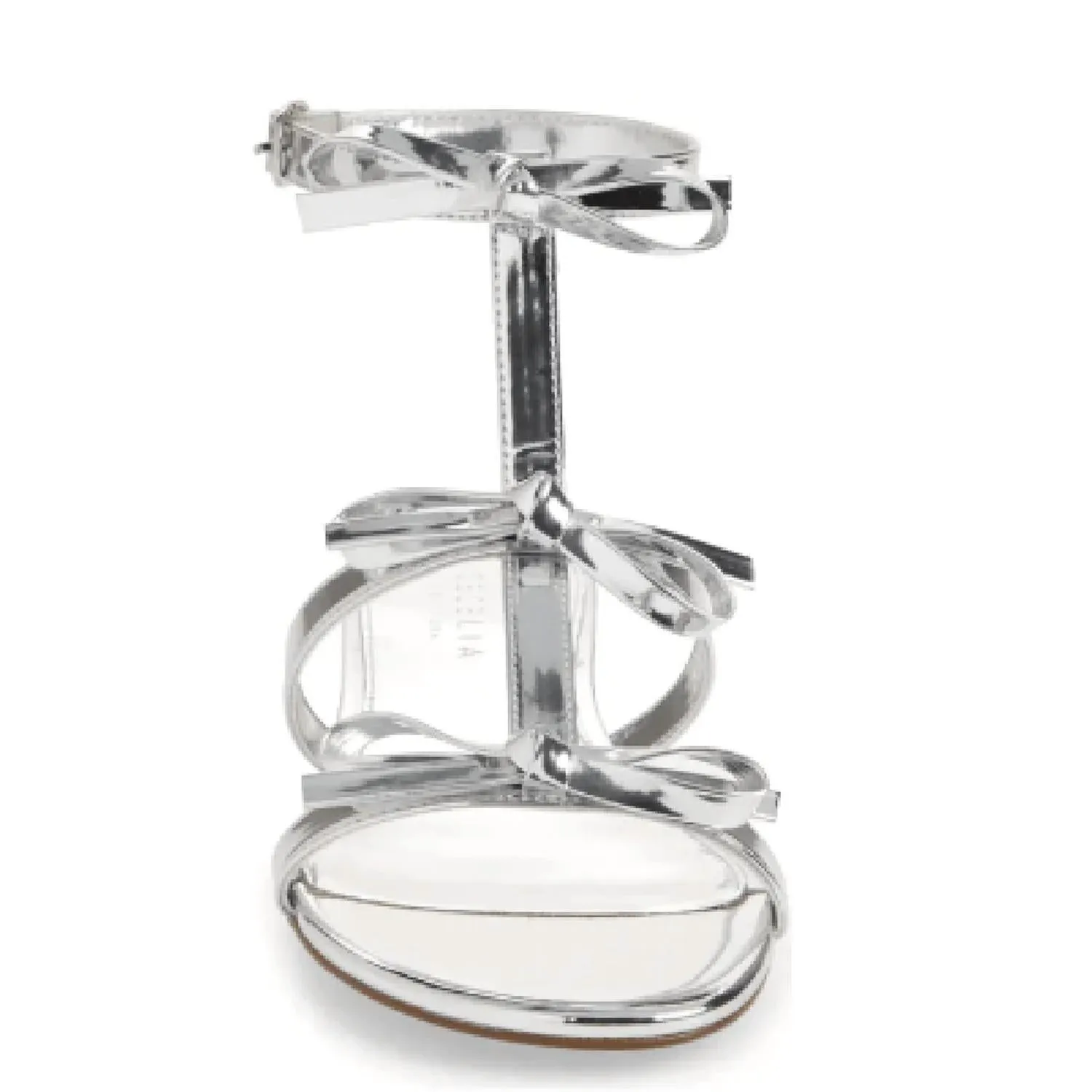 Women's Anna Strappy Sandal In Silver Metallic