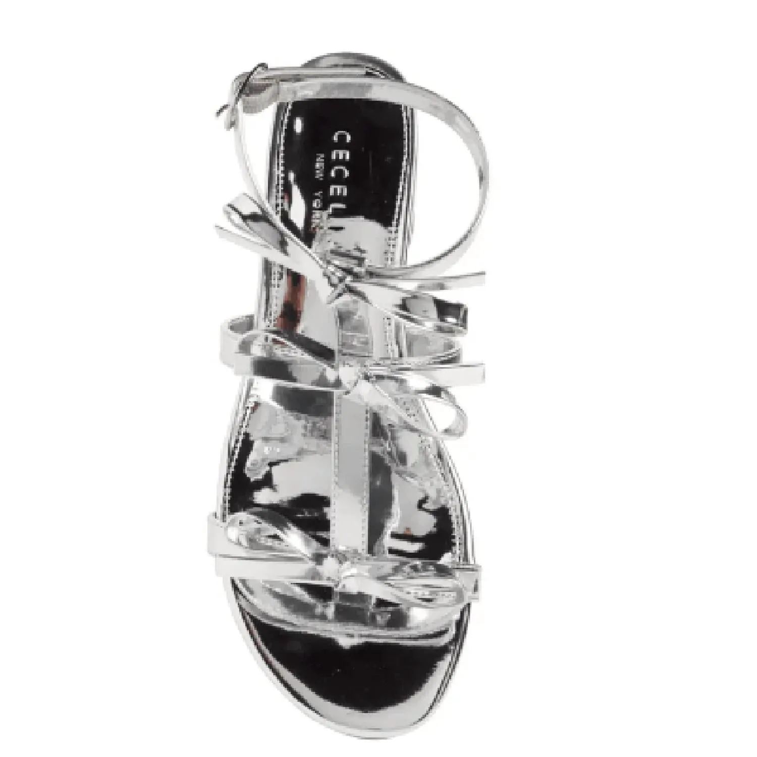 Women's Anna Strappy Sandal In Silver Metallic