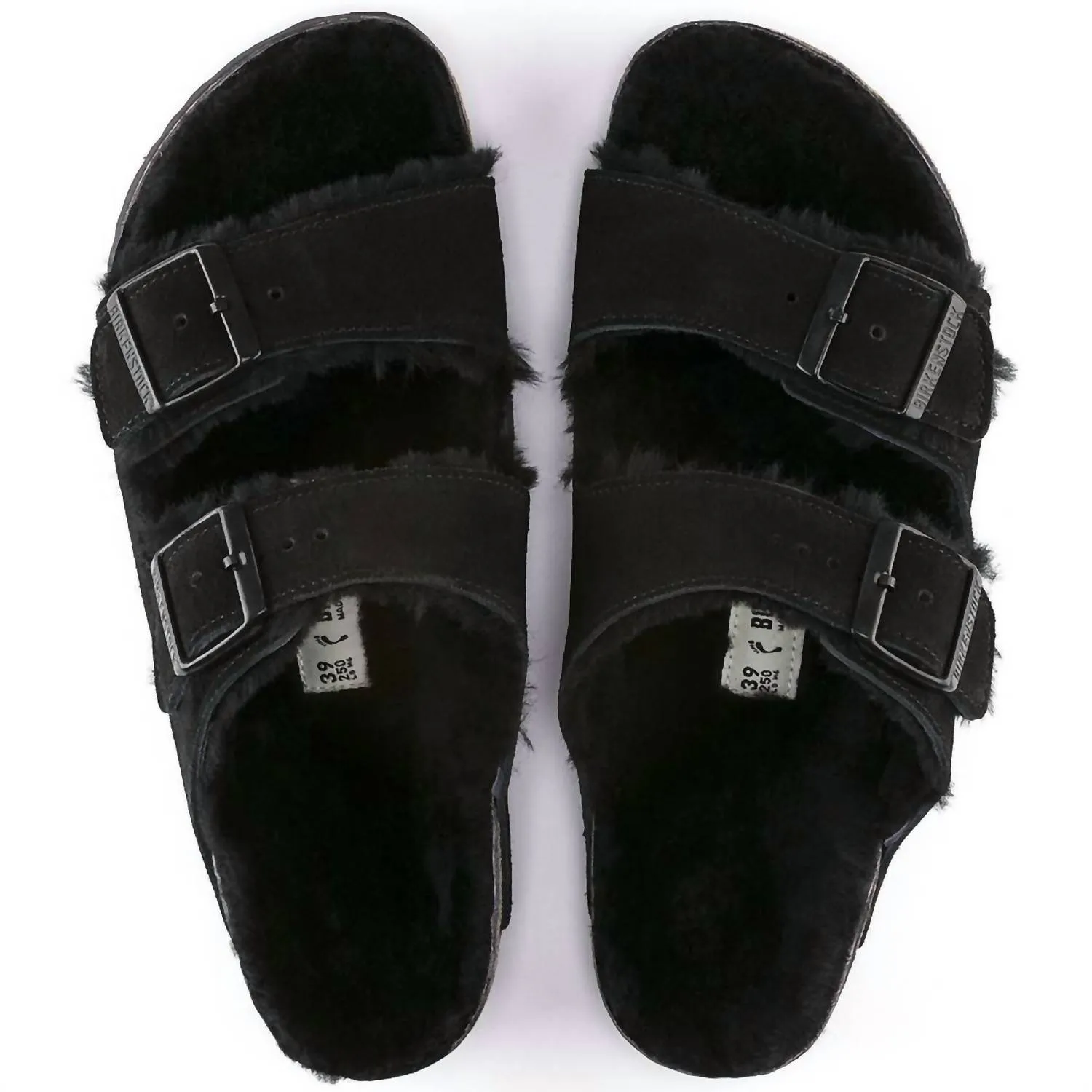 Women's Arizona Shearling Sandals In Black