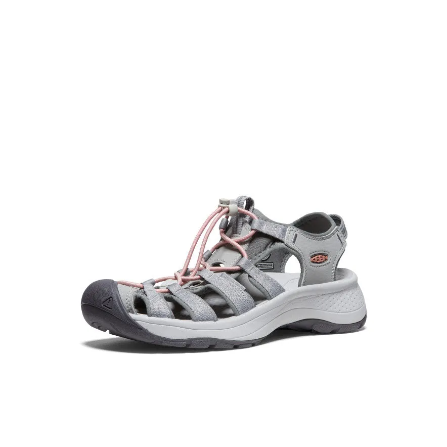 Women's Astoria West Sandal  |  Grey/Coral