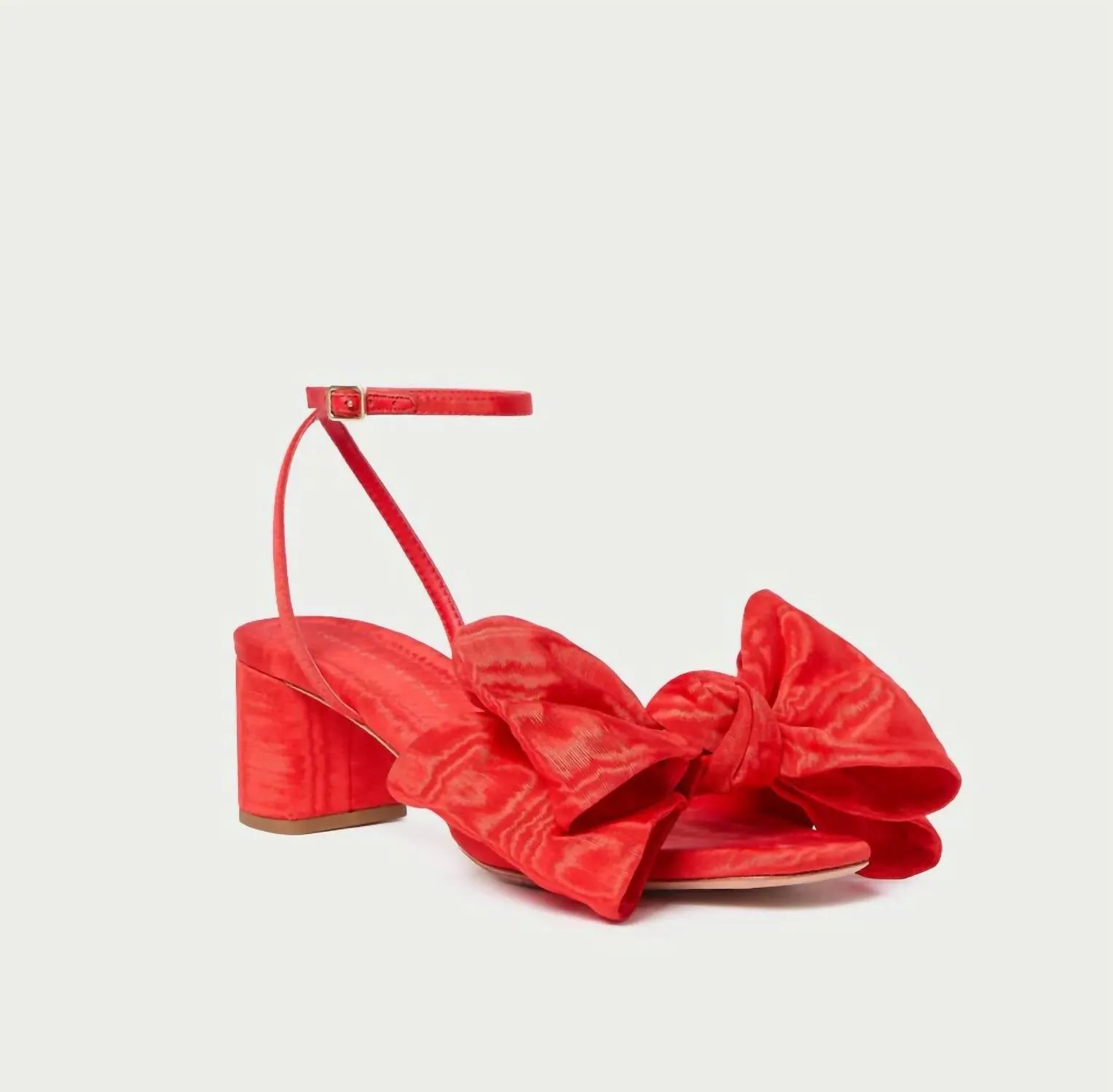 Women's Carmen Bow Sandal In Red Moir