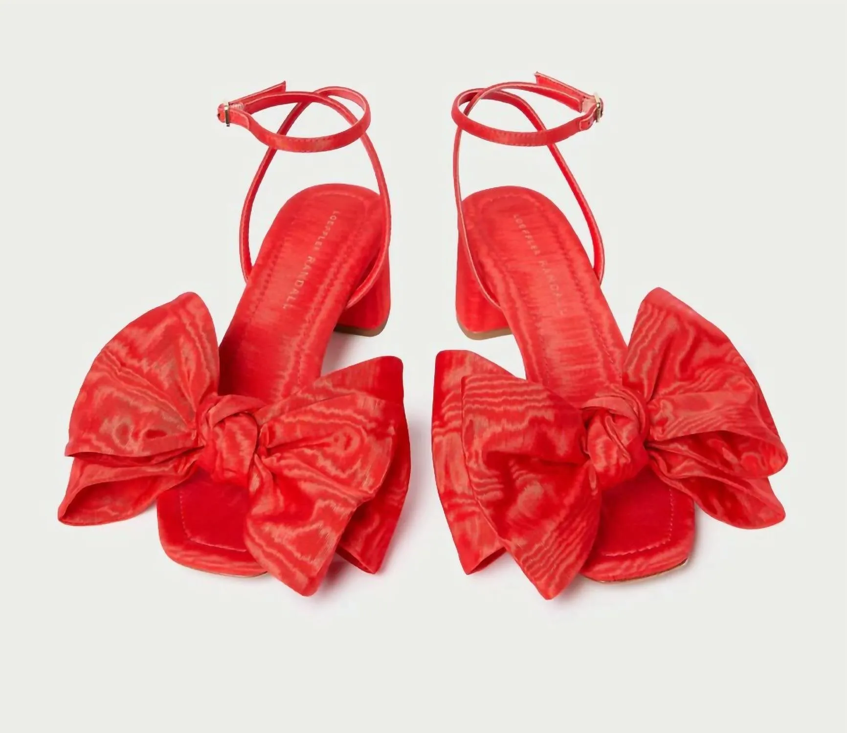 Women's Carmen Bow Sandal In Red Moir