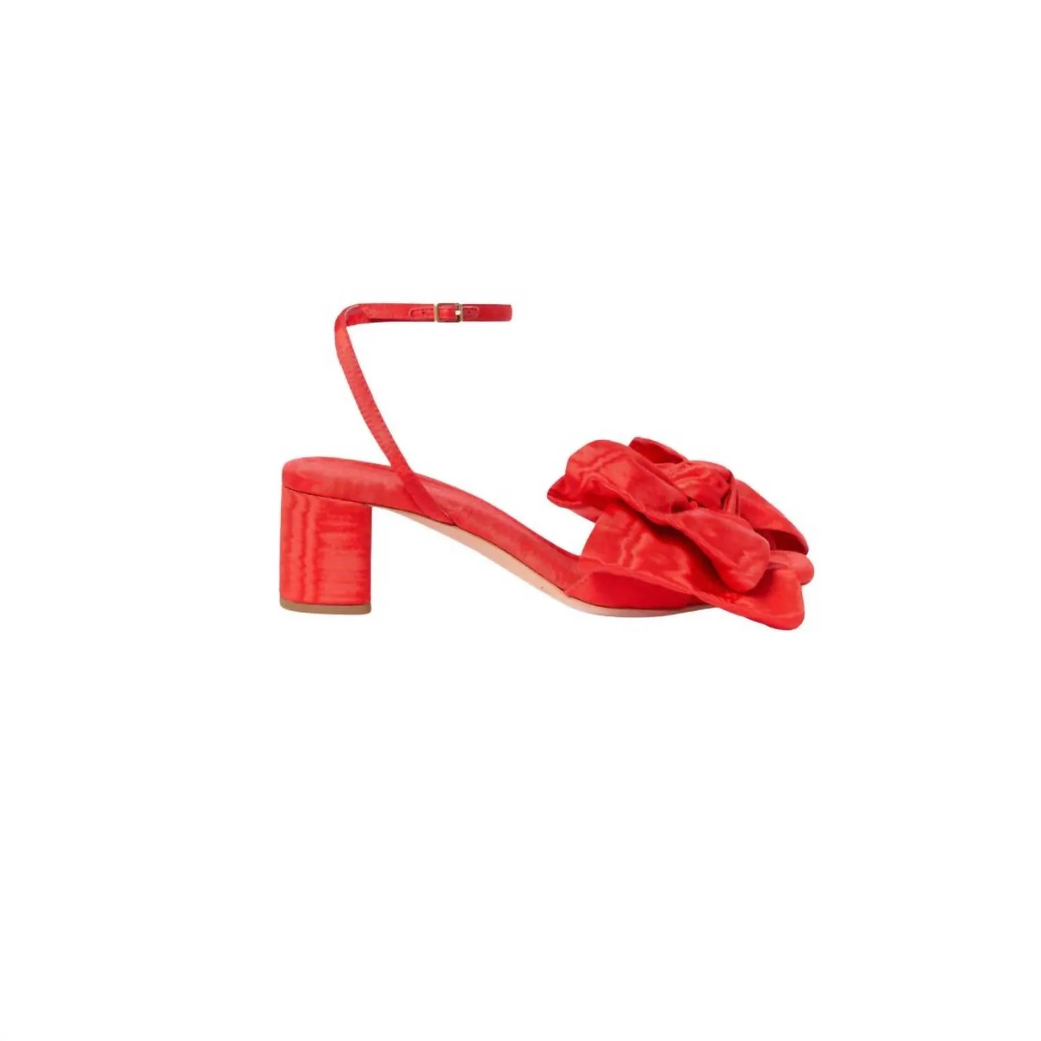 Women's Carmen Bow Sandal In Red Moir