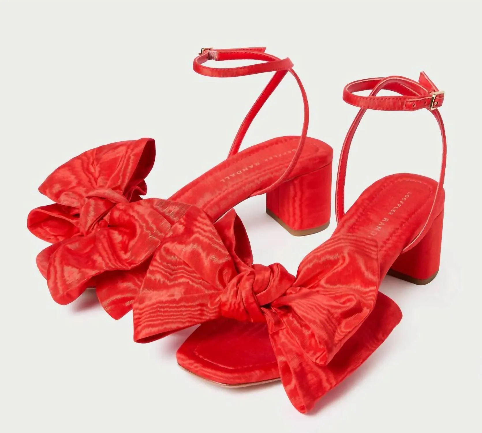 Women's Carmen Bow Sandal In Red Moir