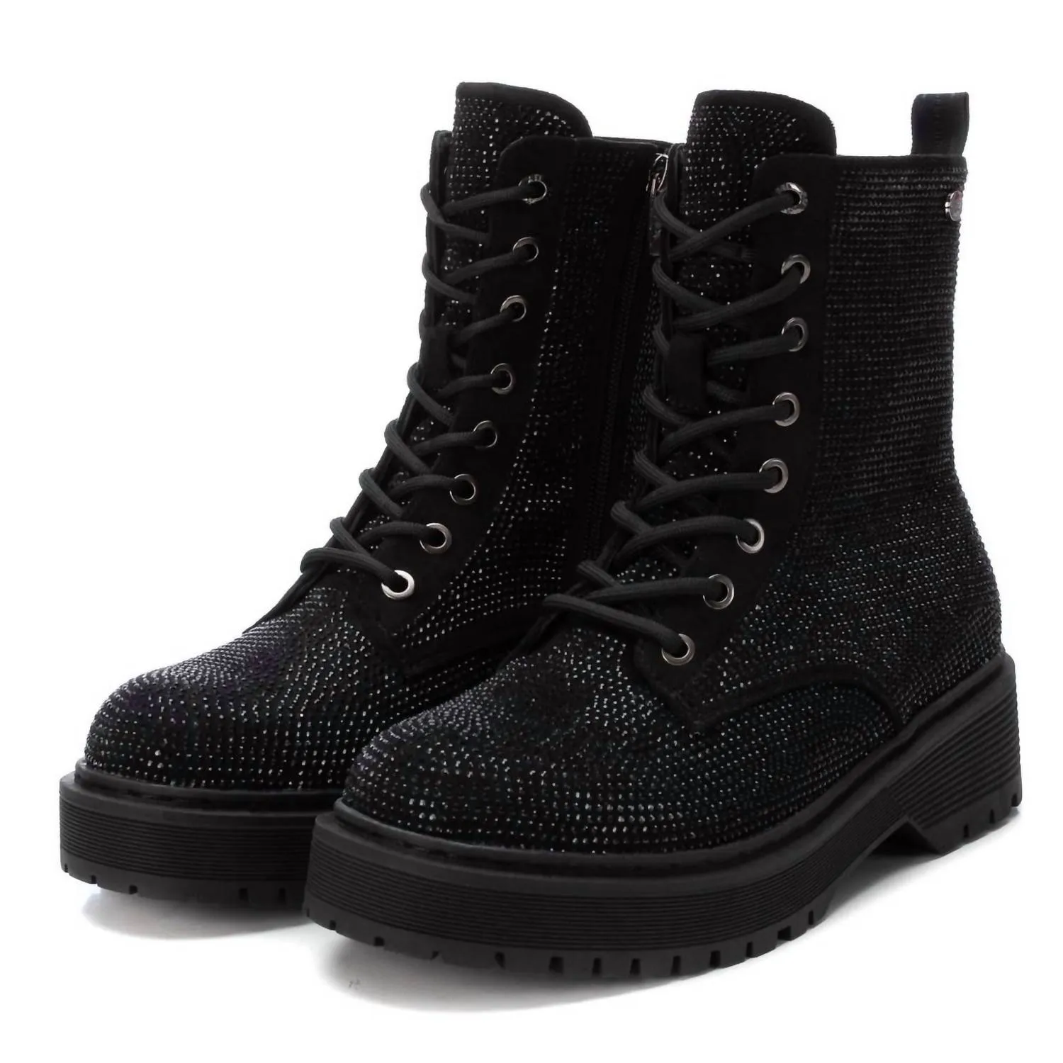 Women's Combat Booties In Black