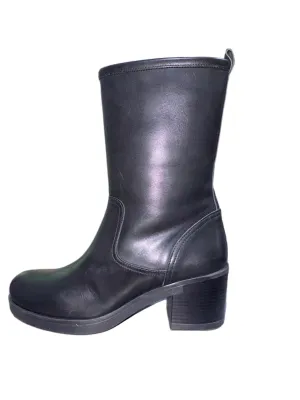 Women's Daniela Heeled Boots In Black Leather