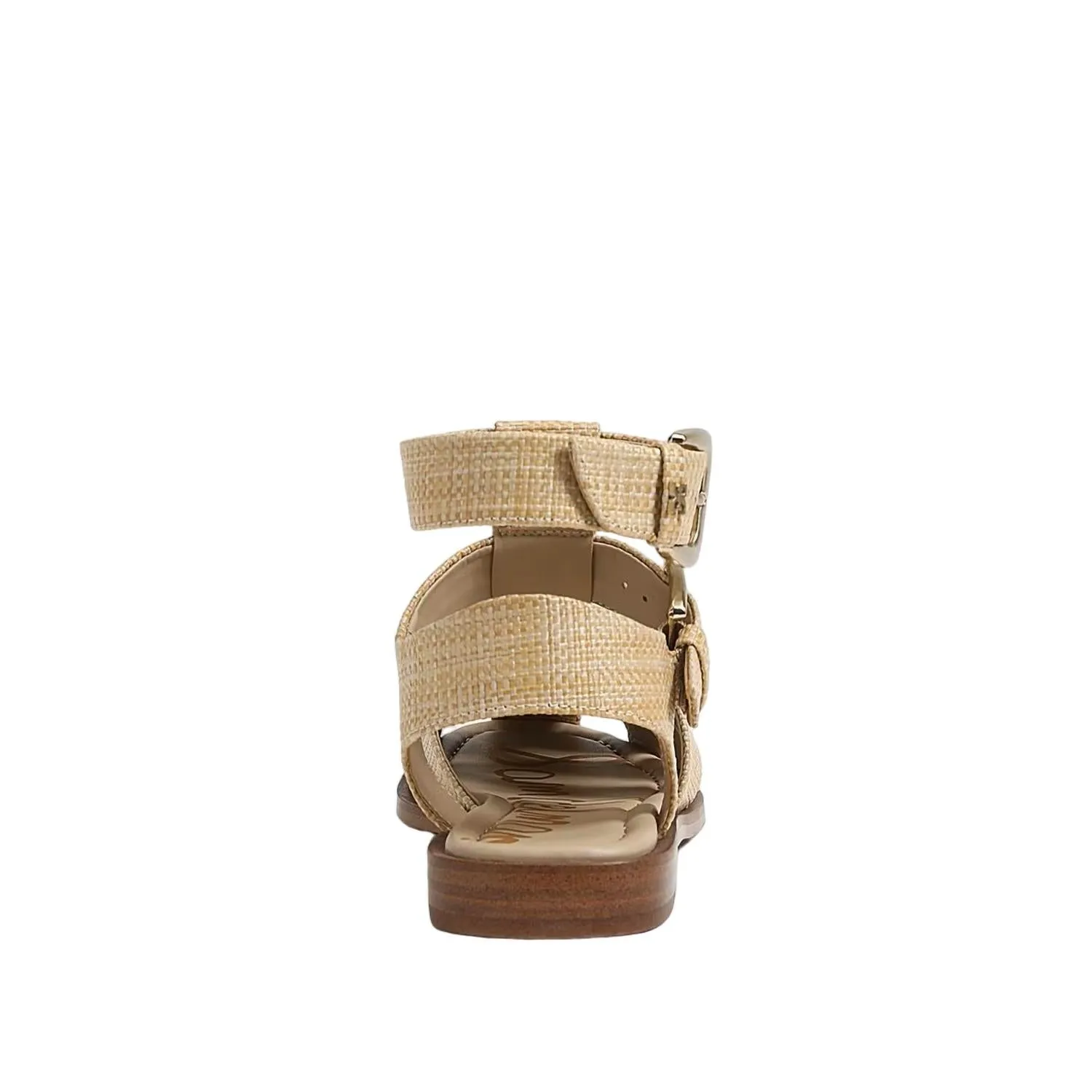 Women's Dawn Ankle Buckle Sandal In Bleached Beechwood Weave