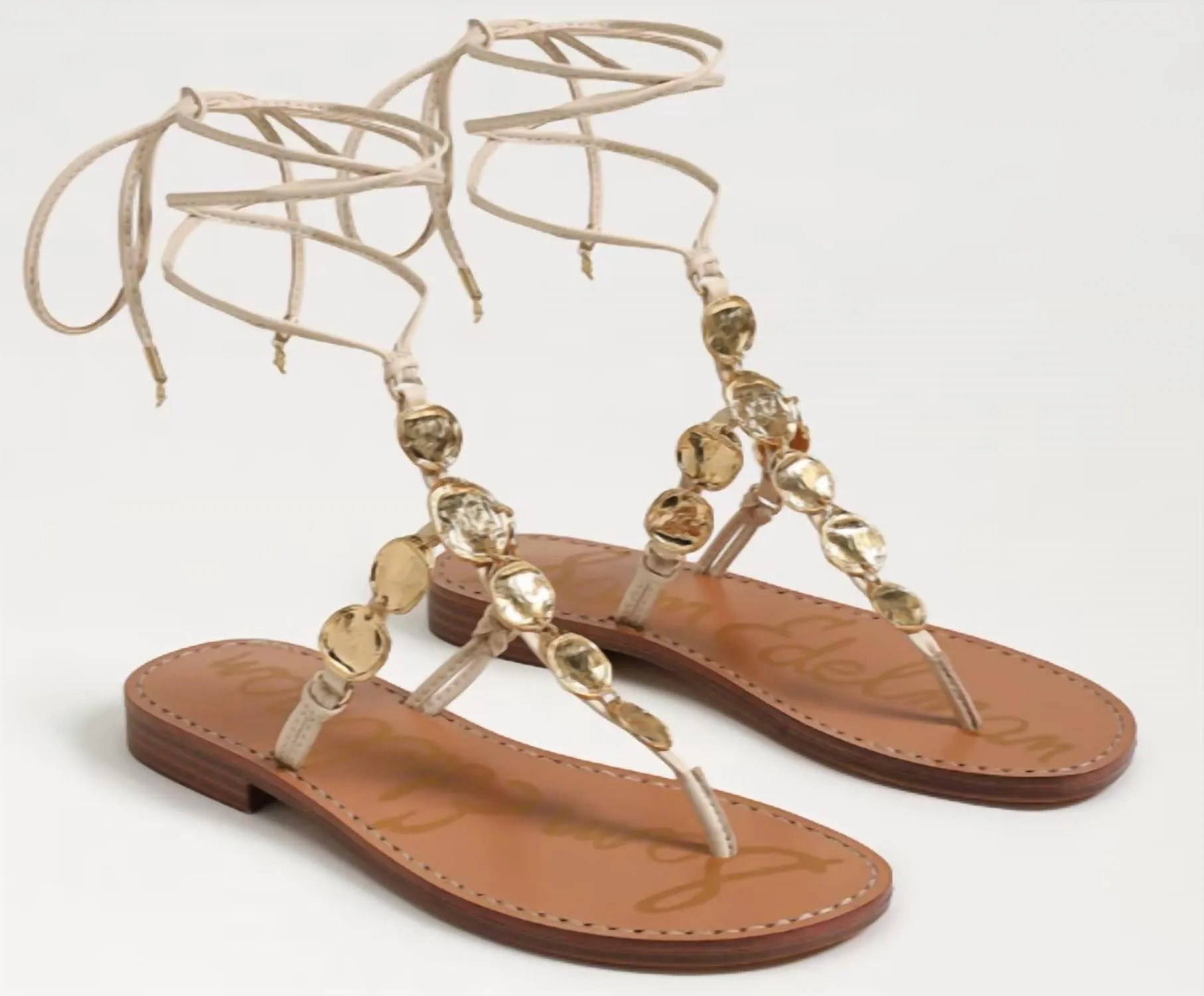 Women's Deirdre Linen Sandals In Goldmine