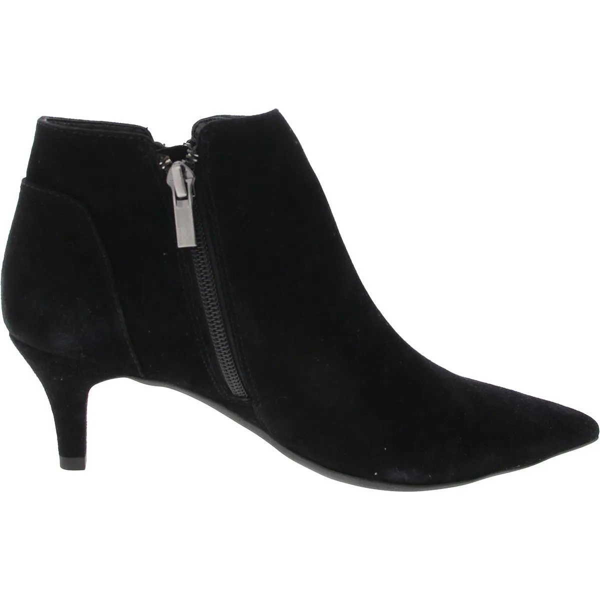 Womens Double Zipper Ankle Boots