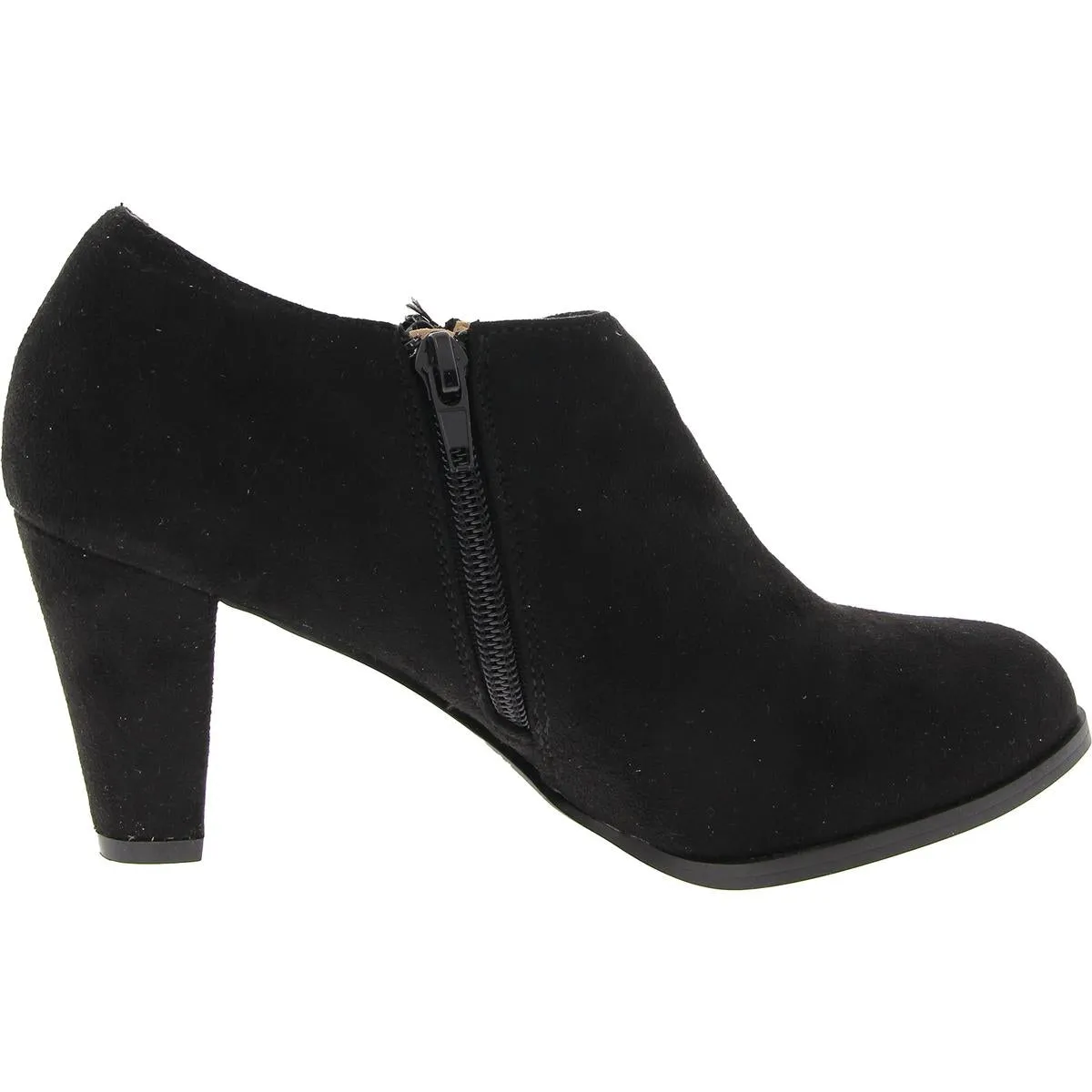 Womens Double Zipper Manmade Booties