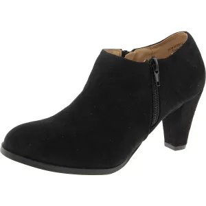 Womens Double Zipper Manmade Booties