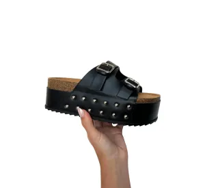 Women's Elevate Platform Sandals In Black/silver