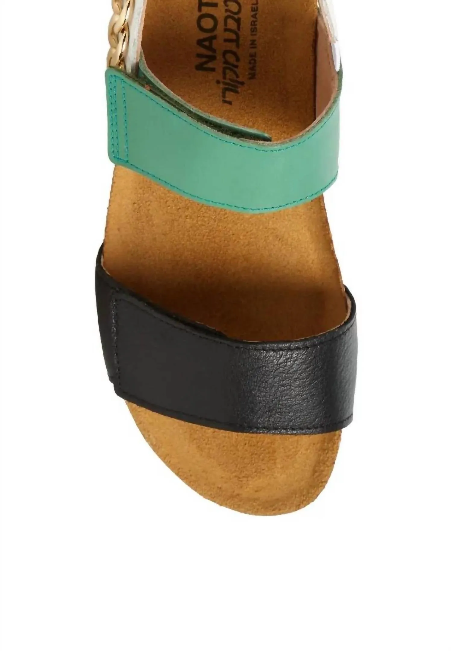 Women's Eliana Sandals In Black/jade/white