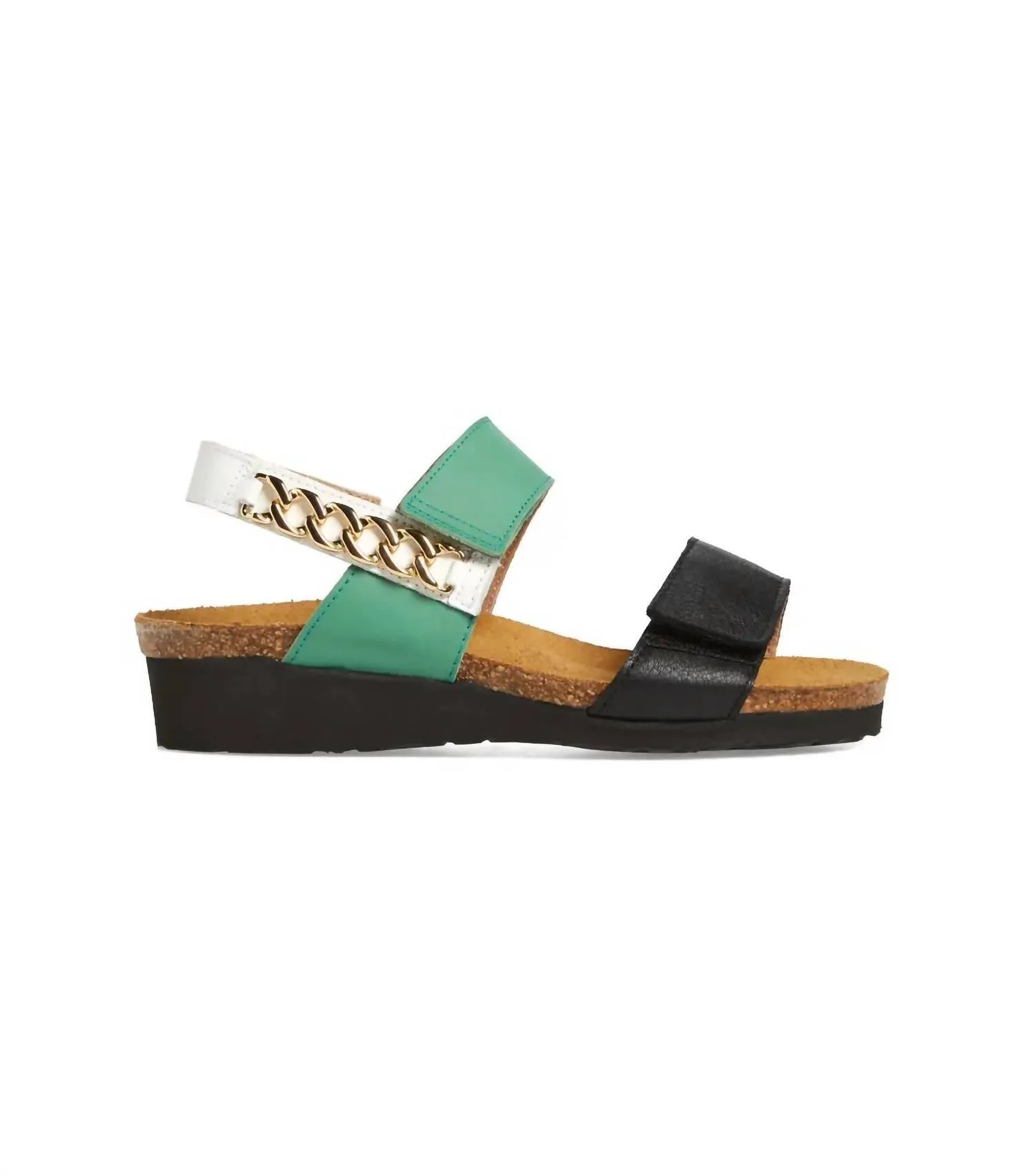 Women's Eliana Sandals In Black/jade/white