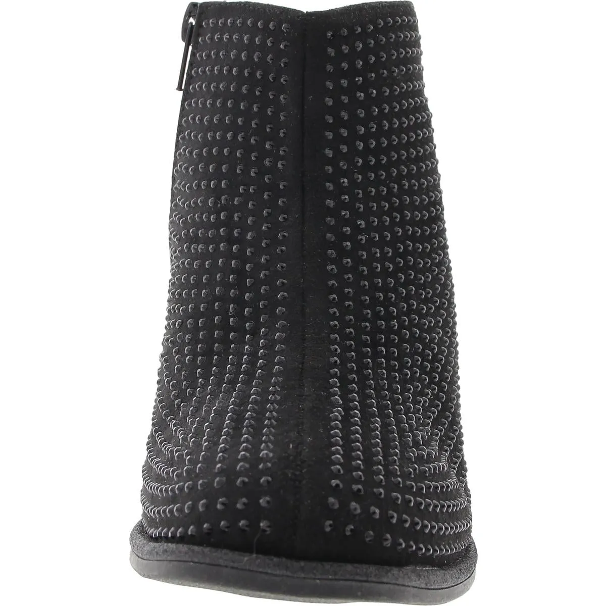 Womens Embellished Faux Suede Ankle Boots