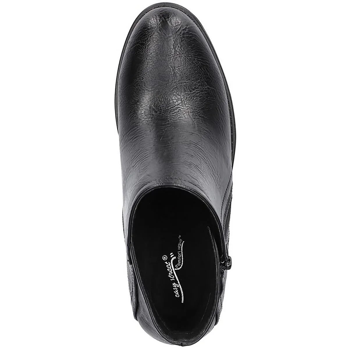 Womens Embossed Faux Leather Booties