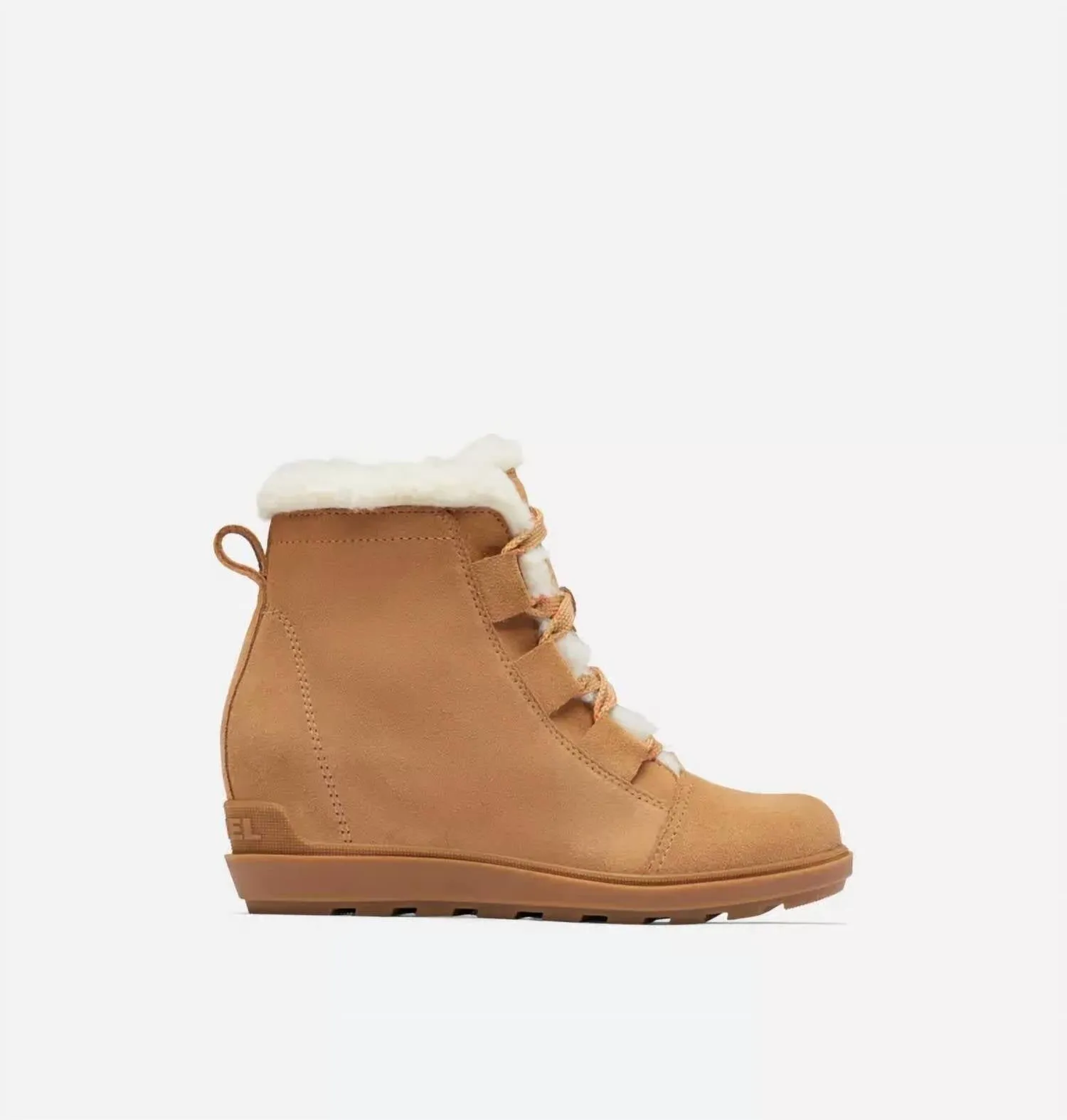 Women's Evie Cozy Lace Boots In Tawny Buff, Gum
