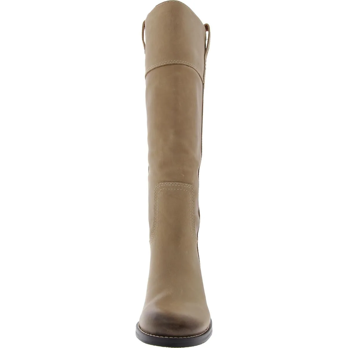 Womens Extra Wide Calf Leather Knee-High Boots