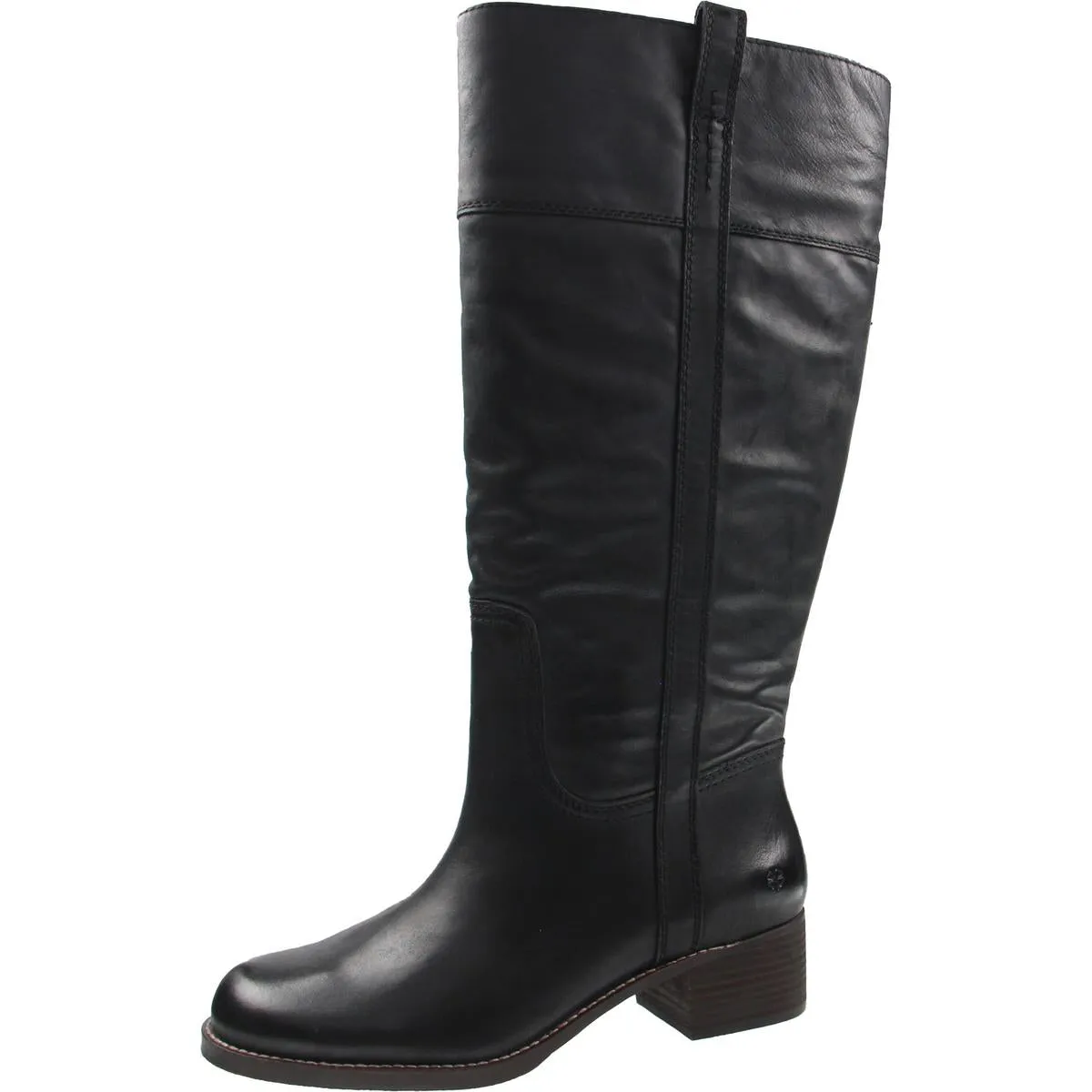Womens Extra Wide Calf Leather Knee-High Boots
