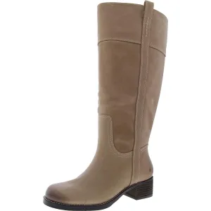 Womens Extra Wide Calf Leather Knee-High Boots