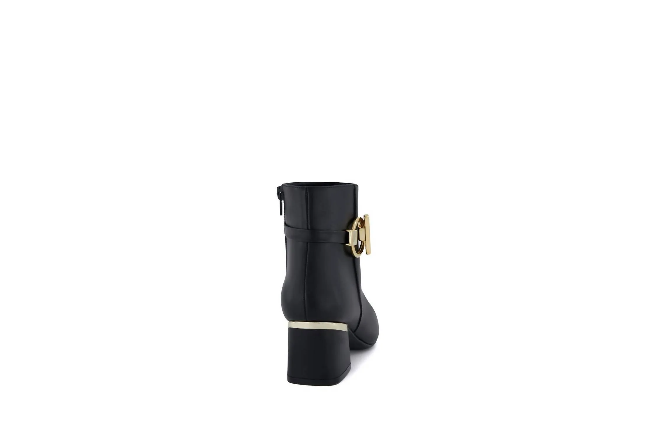 Women's Fashion Boots With Side Zipper In Black
