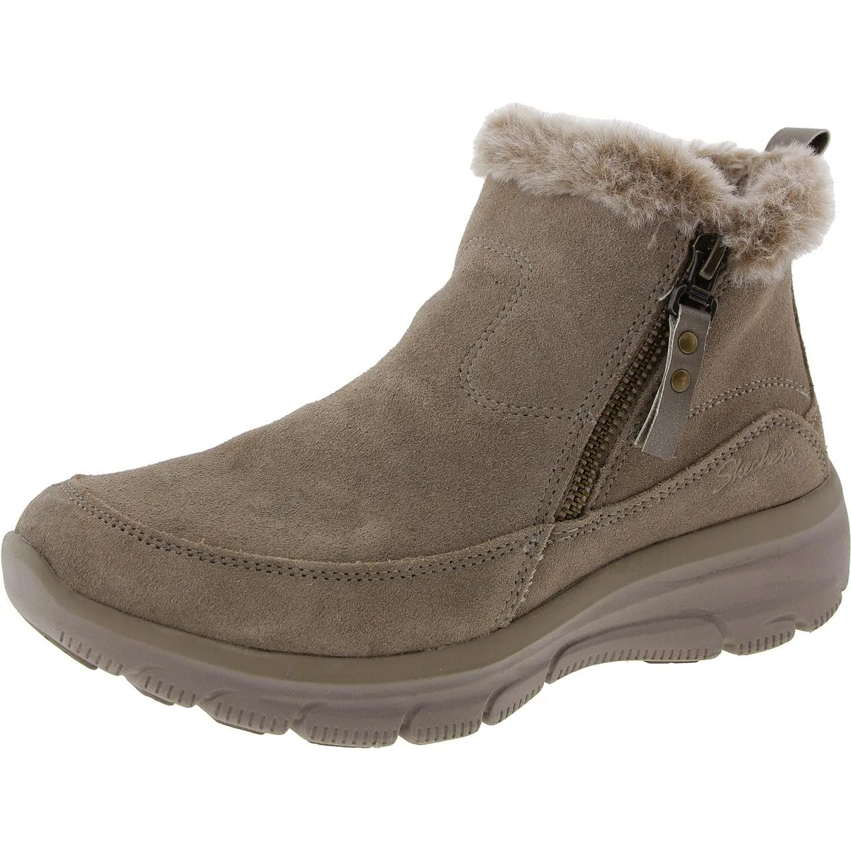 Womens Faux Fur Lined Faux Fur Shearling Boots