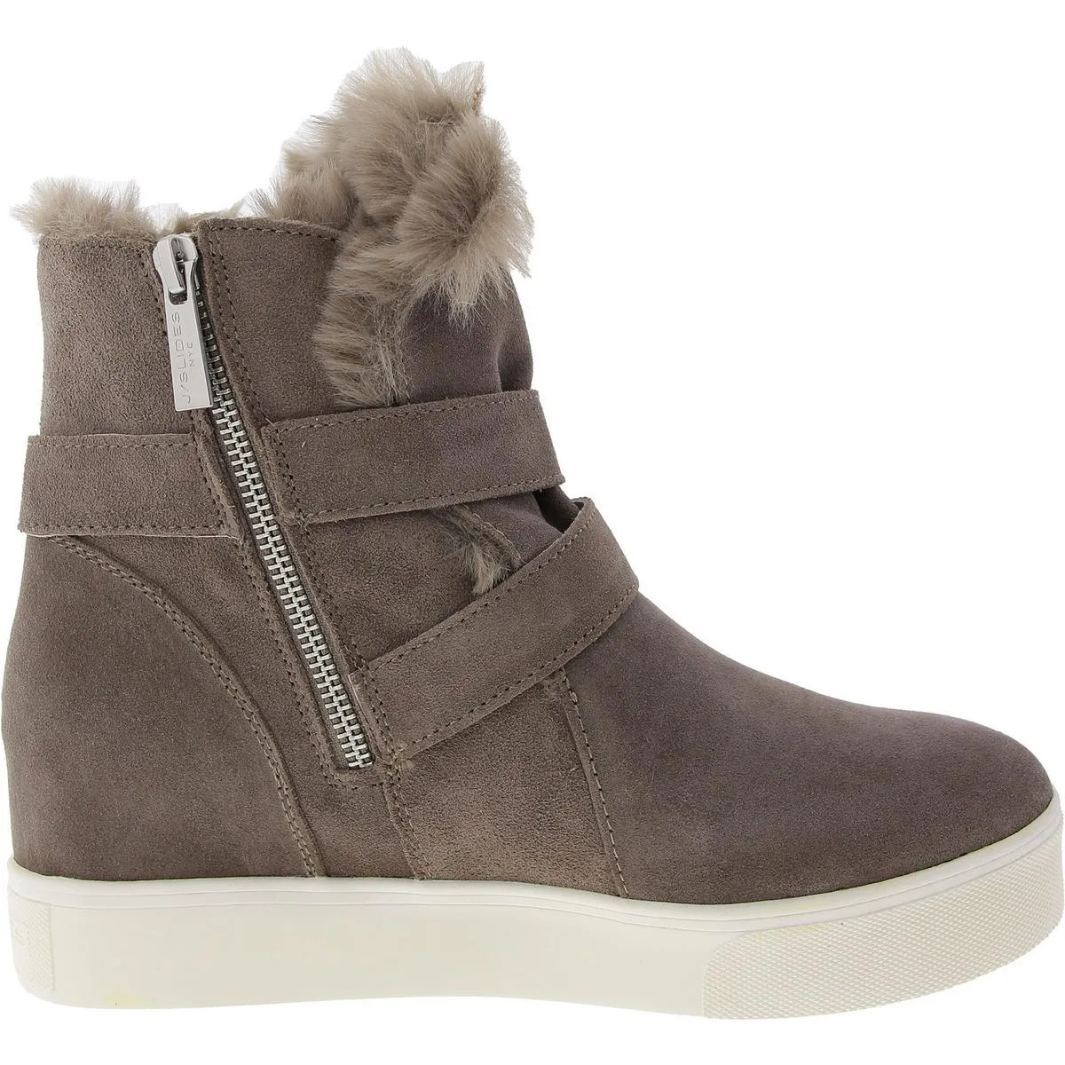 Womens Faux Fur Lined Shearling Boots