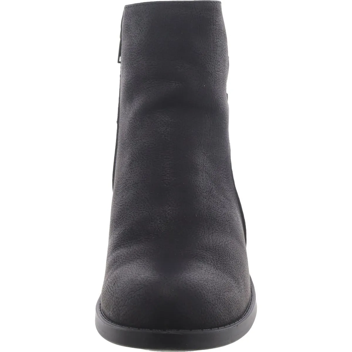Womens Faux Leather Casual Ankle Boots