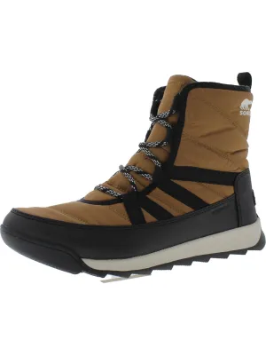 Womens Faux Leather Faux Fur Lined Winter & Snow Boots
