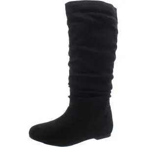 Womens Faux Leather Tall Over-The-Knee Boots