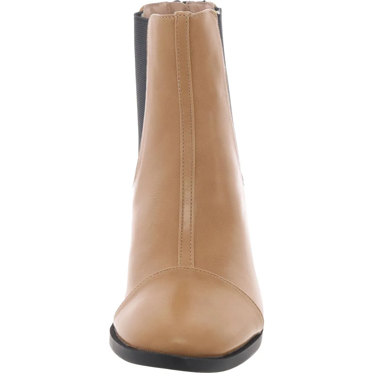 Womens Faux Leather Zipper Chelsea Boots