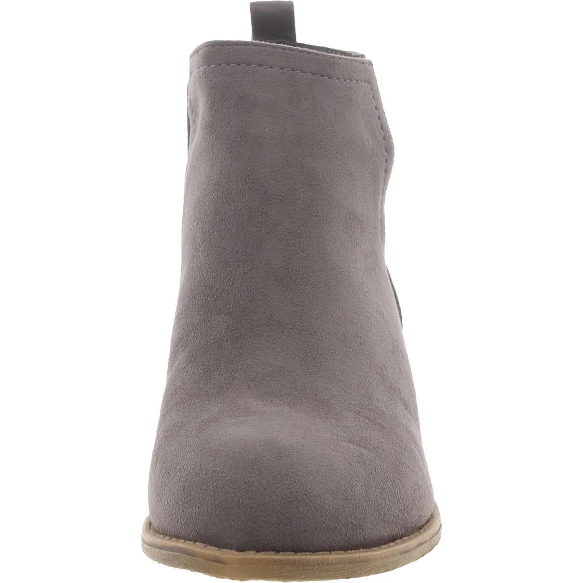 Womens Faux Suede Padded Insole Booties