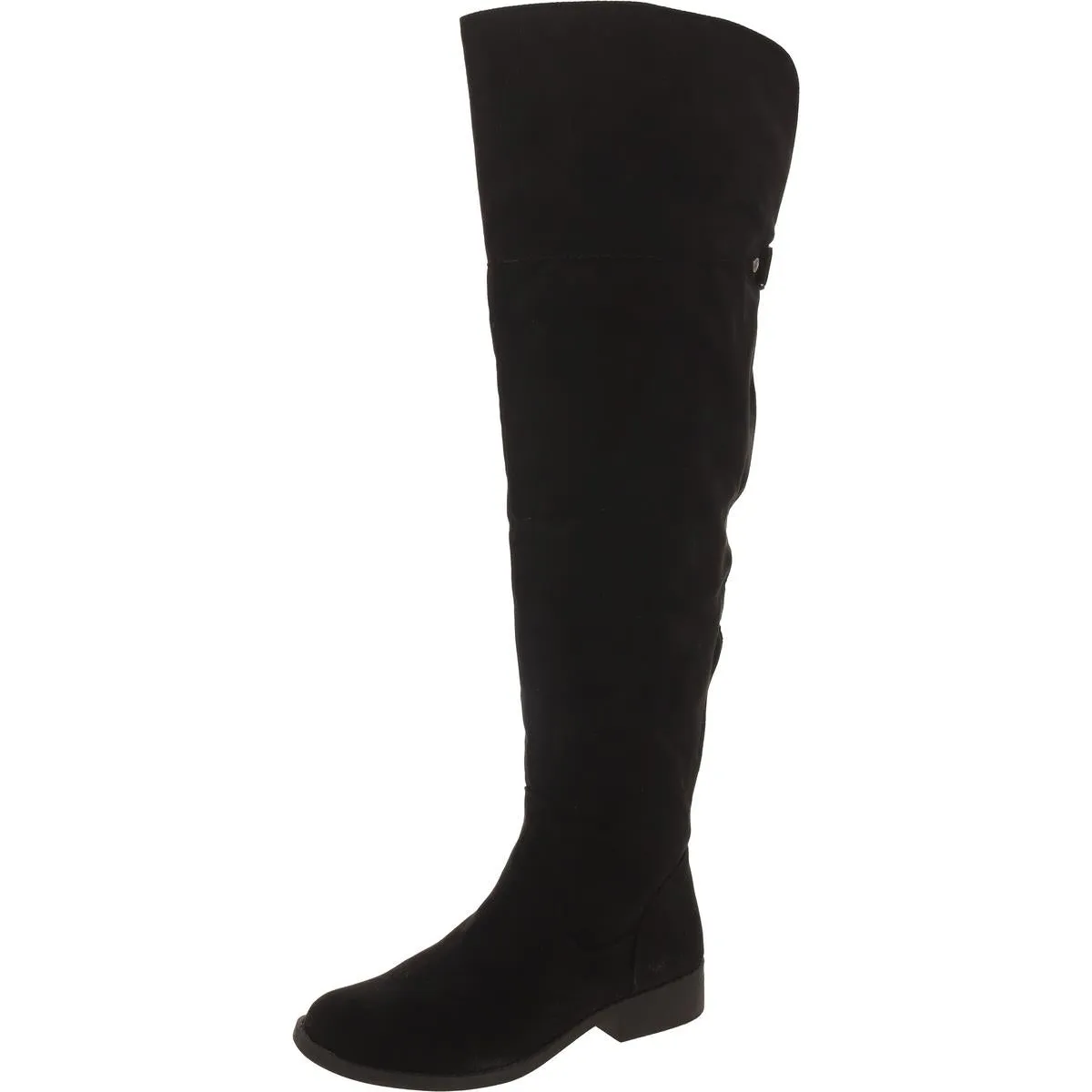 Womens Faux Suede Riding Over-The-Knee Boots