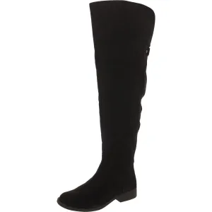 Womens Faux Suede Riding Over-The-Knee Boots