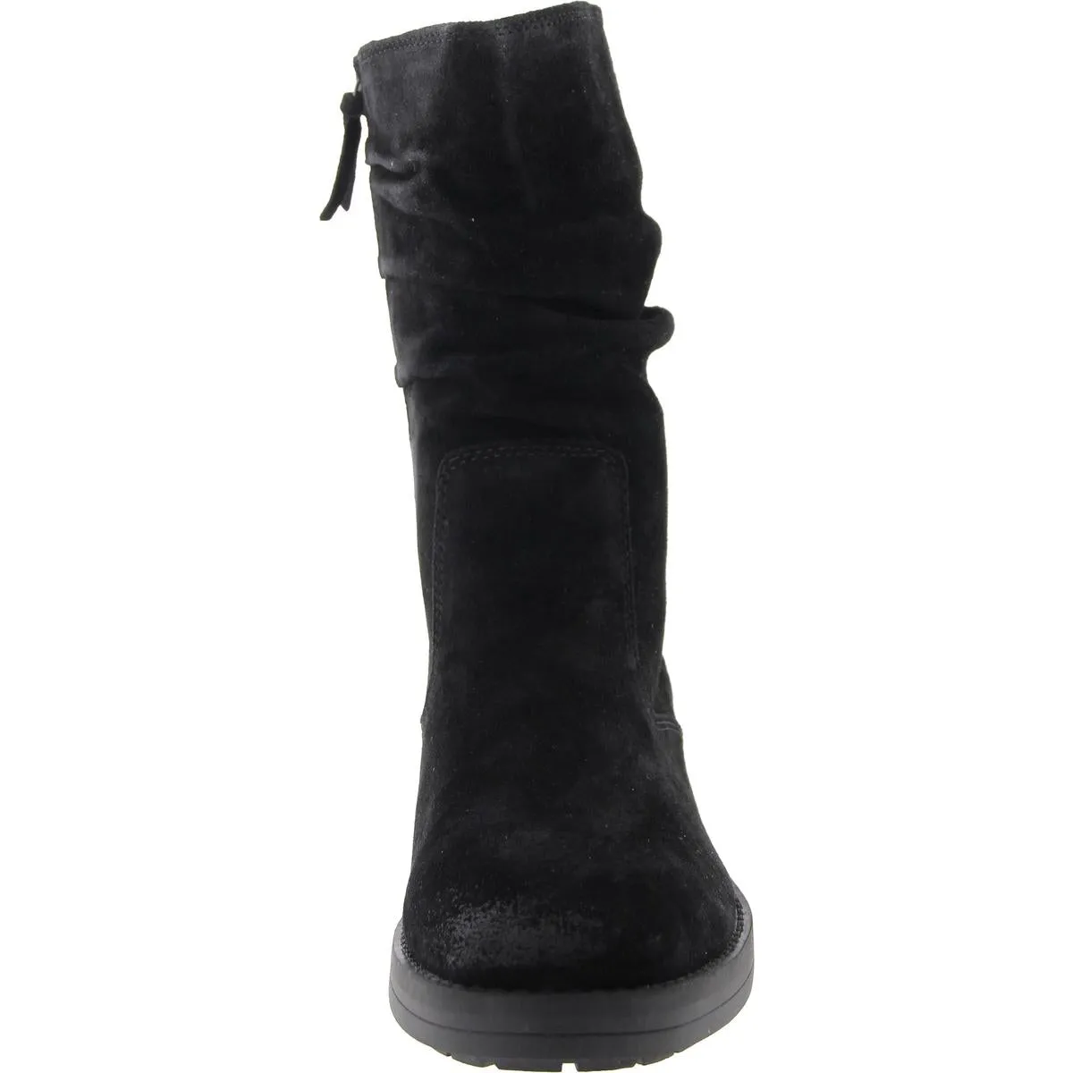 Womens Faux Suede Round toe Ankle Boots