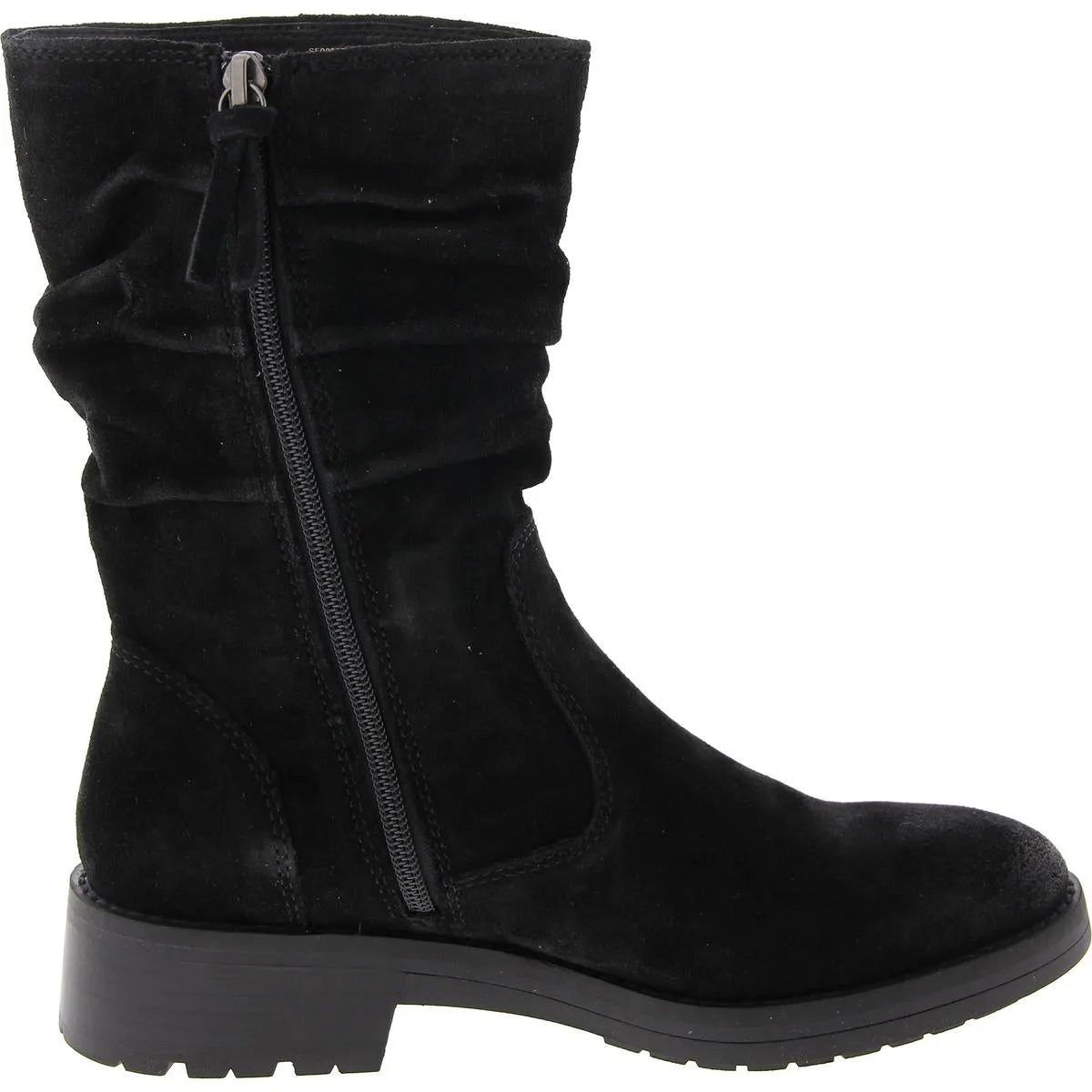 Womens Faux Suede Round toe Ankle Boots