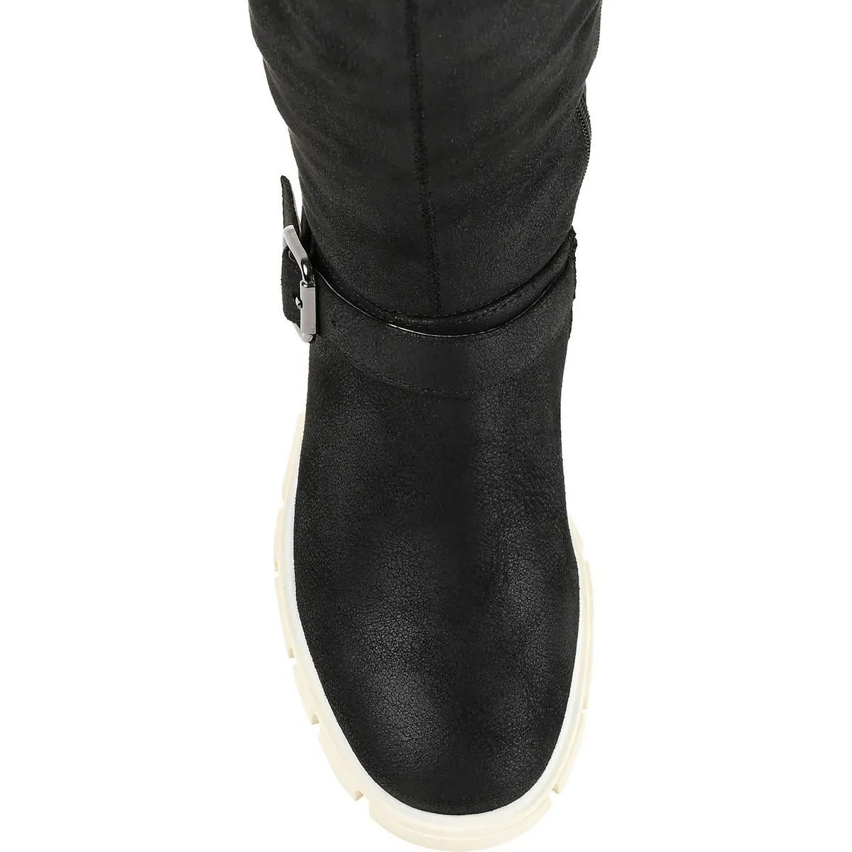 Womens Faux Suede Thigh-High Boots