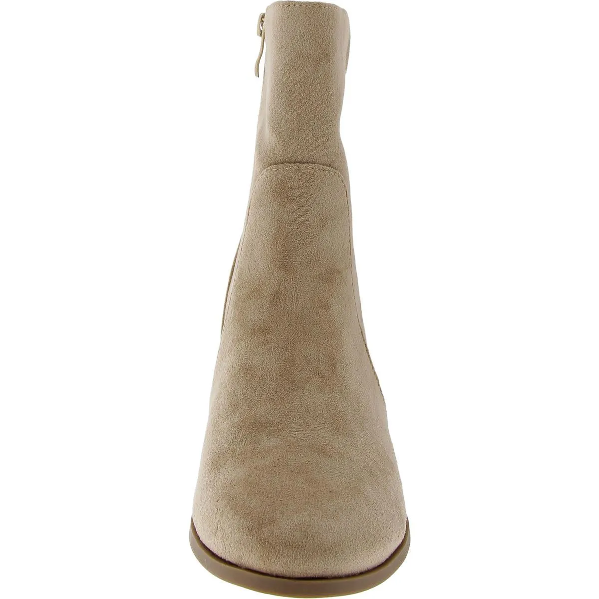 Womens Faux Suede Zip Up Ankle Boots