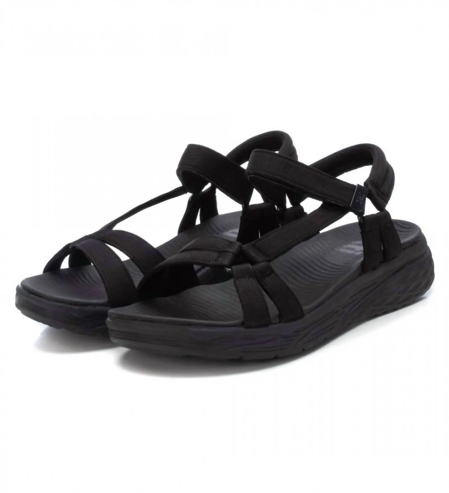 Women's Flat Sandals In Black