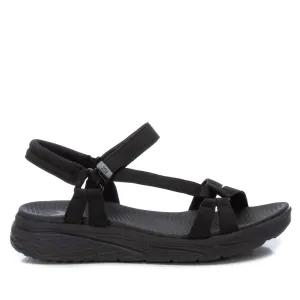Women's Flat Sandals In Black