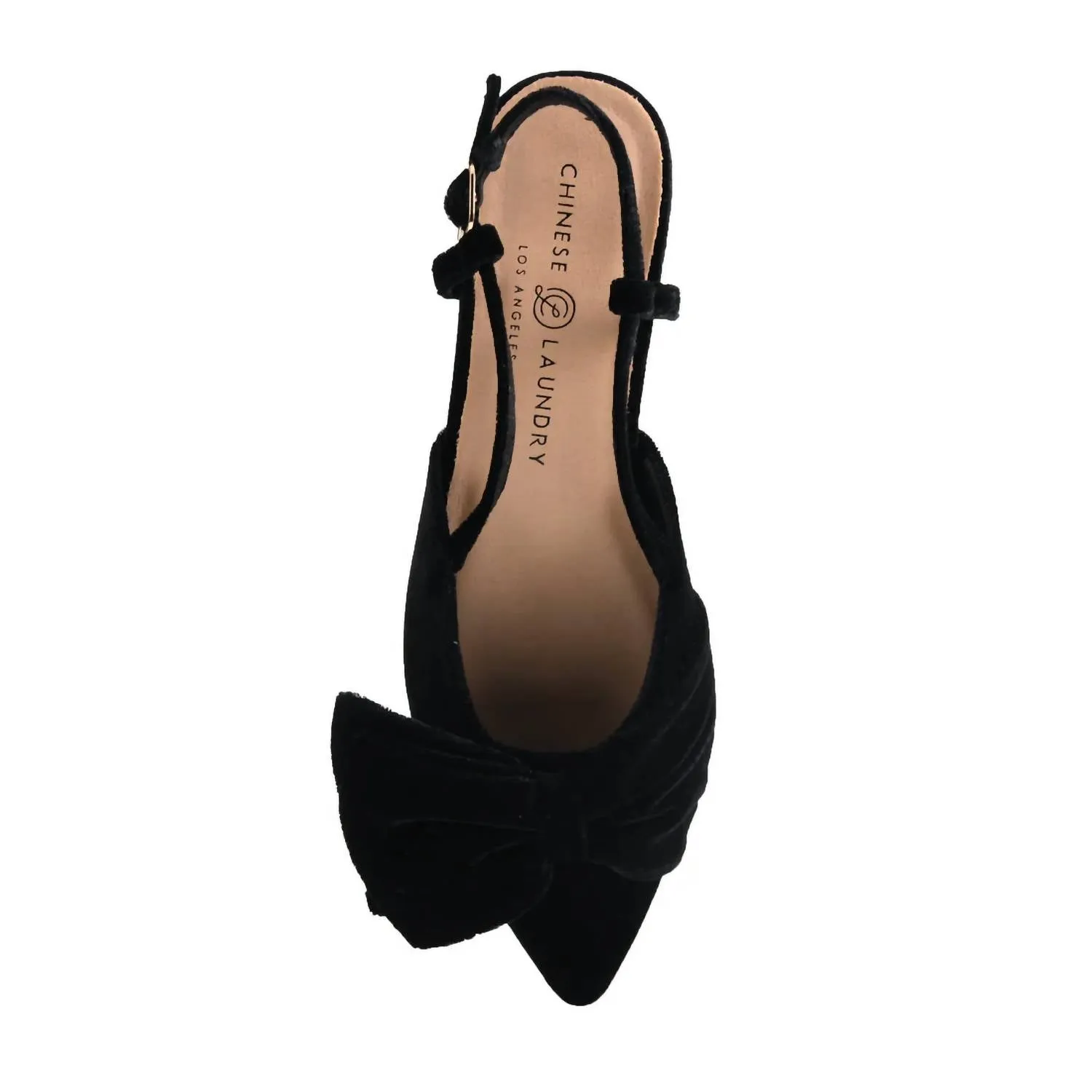 Women's Harmony Bow Slingback Flat Sandal In Black