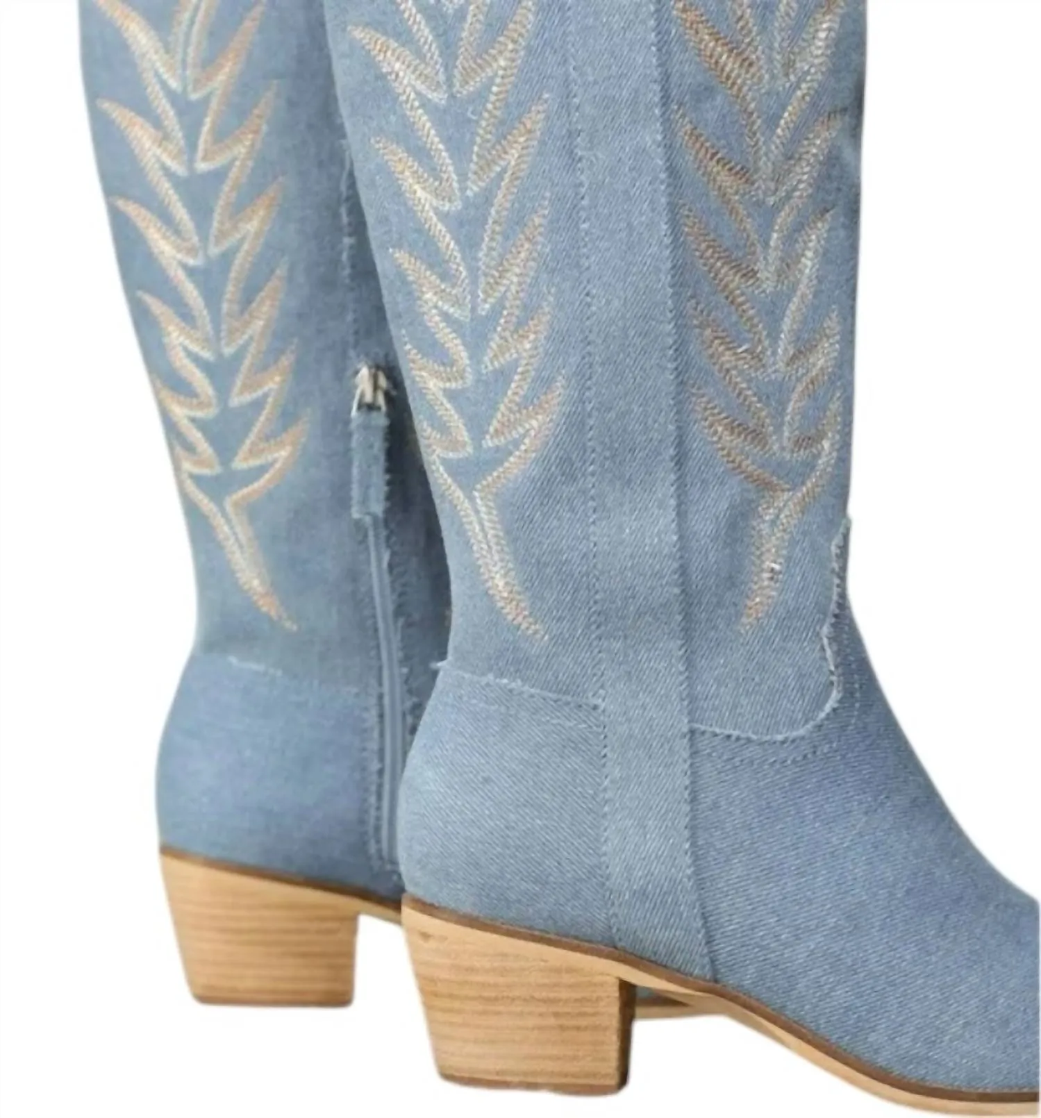 Women's Inlay Boot In Denim