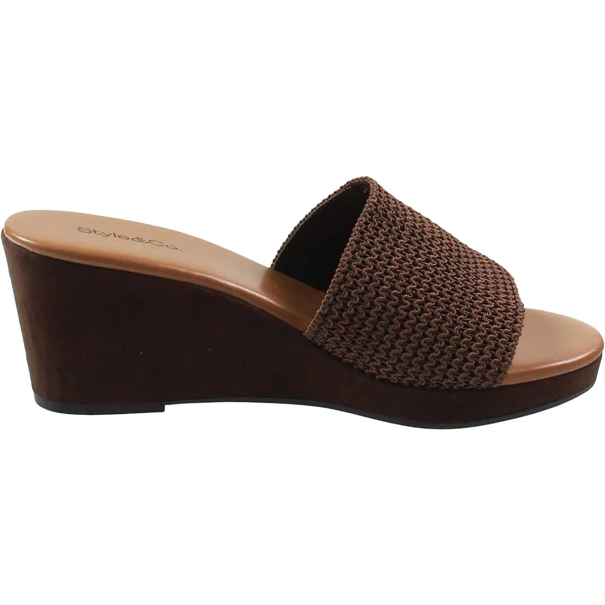 Womens Knit Wedge Sandals