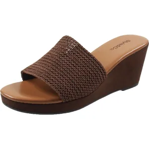 Womens Knit Wedge Sandals