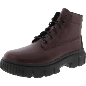 Womens Lace-Up Ankle Boots