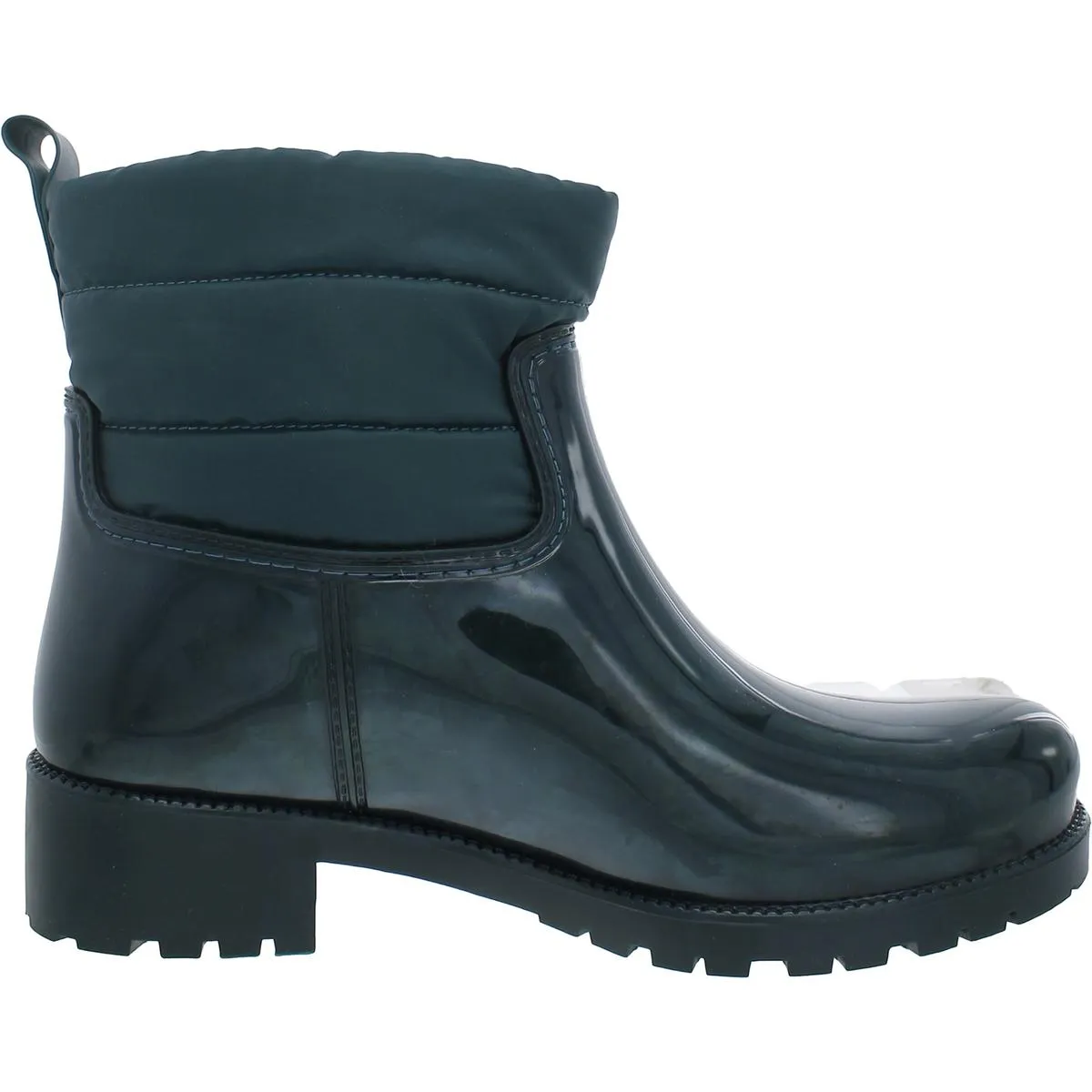 Womens Laceless Polyester Ankle Boots